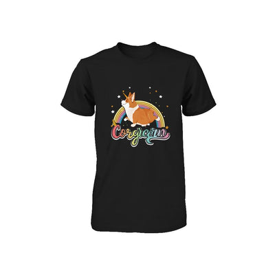Corgicorn Corgi Unicorn Kids Space Galaxy Rainbow Youth-Youth Shirt-Toddler T-Shirt-Black