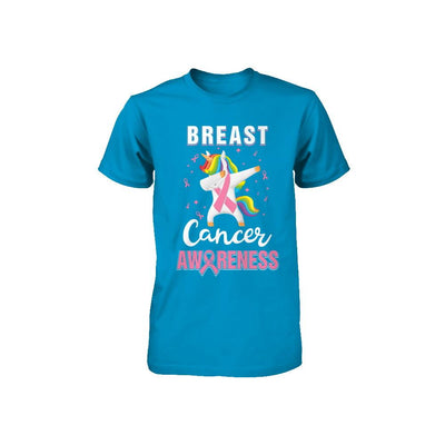Inspirational Breast Cancer Awareness Unicorn Support Youth-Youth Shirt-