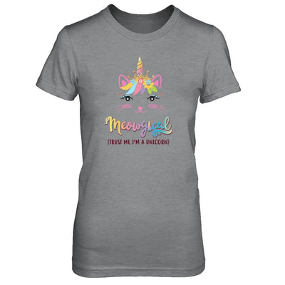 Caticorn Kittycorn Rainbow Meowgical Cat Unicorn Cute-T-Shirt & Tank Top-Women's T-Shirt-Sport Grey