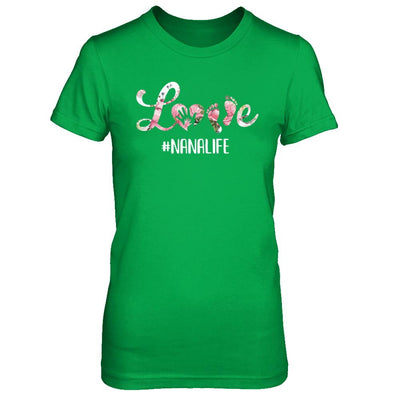 Love Nanalife Matching Grandchild And Nana Gifts-T-Shirt & Hoodie-Women's T-Shirt-Irish Green