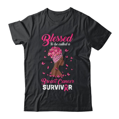 African American Breast Cancer Blessed Survivor-T-Shirt & Hoodie-Classic T-Shirt-Black