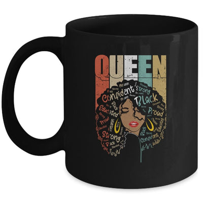 African American For Educated Strong Black Woman Queen Mug-Coffee Mug-Mug-Black