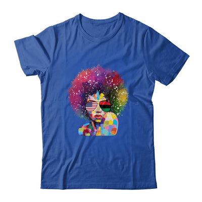 Afro Women Black Queen African American Melanin Queen-T-Shirt & Tank Top-Classic T-Shirt-Royal