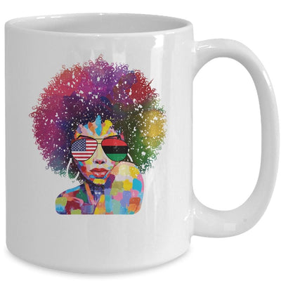 Afro Women Black Queen African American Melanin Queen Mug-Coffee Mug-
