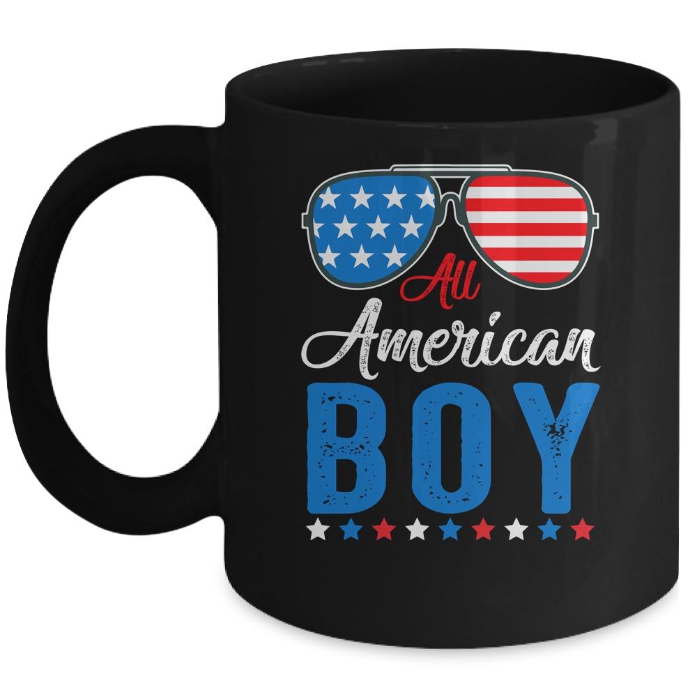All American Boy 4th Of July Boy Kids Teens Sunglasses Mug