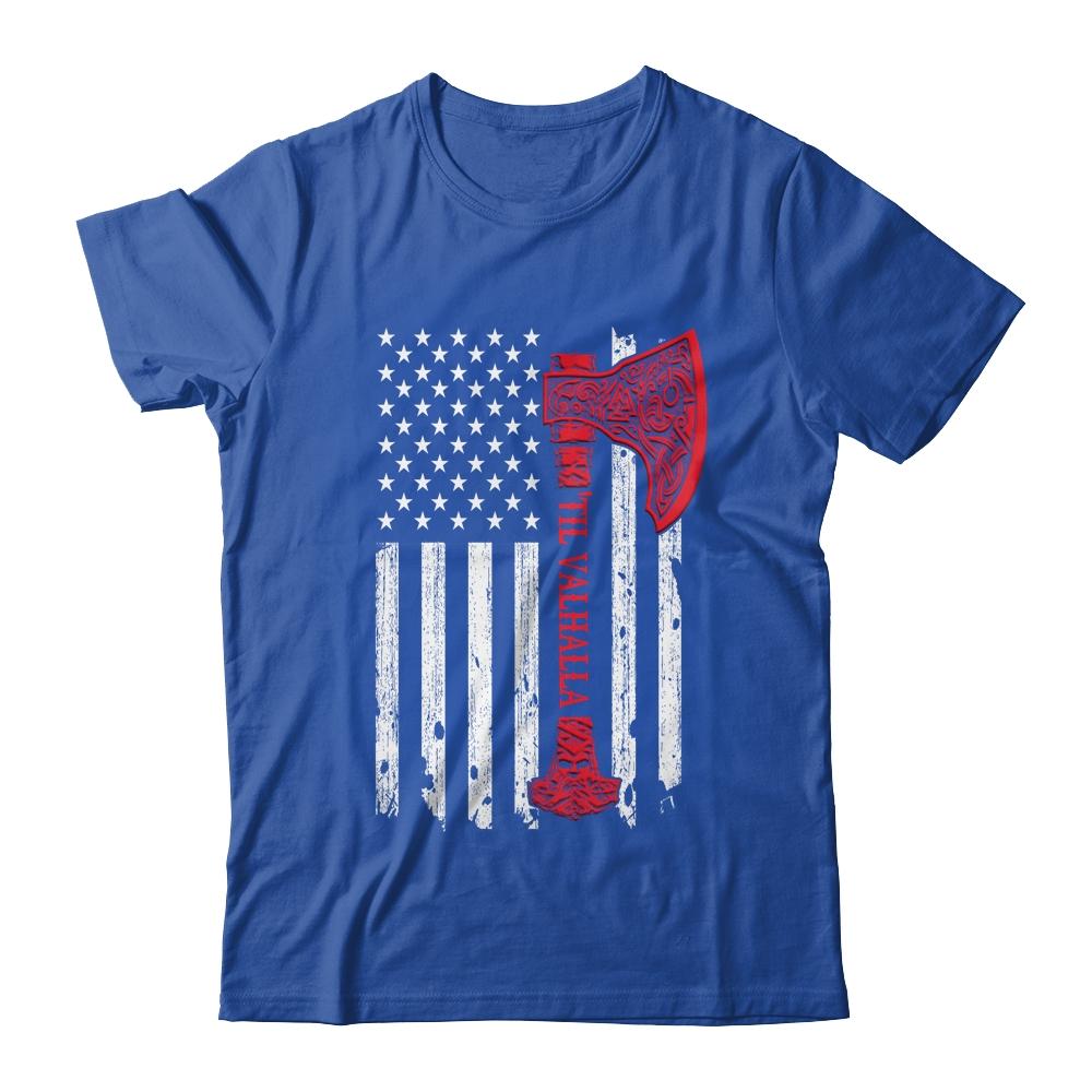 American Viking Flag Victory Valhalla-T-Shirt & Hoodie-Classic T-Shirt-Royal