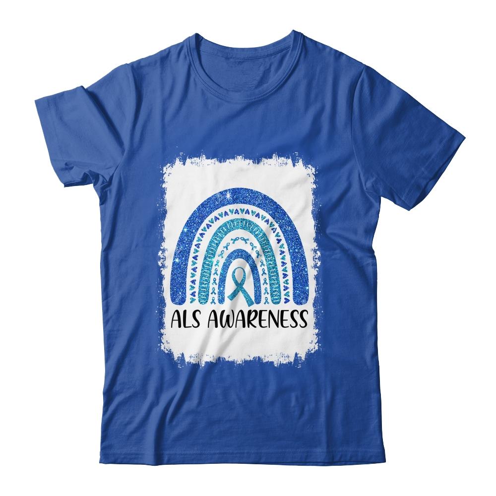 Amyotrophic Lateral Sclerosis Als Awareness Rainbow-T-Shirt & Tank Top-Classic T-Shirt-Royal