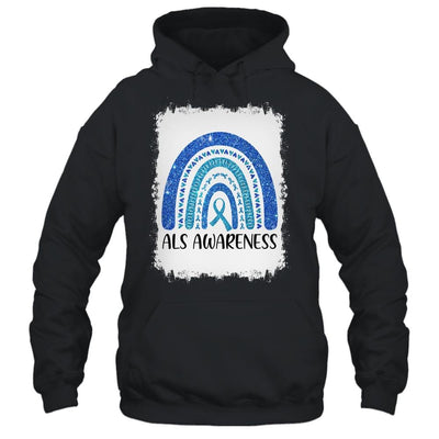 Amyotrophic Lateral Sclerosis Als Awareness Rainbow-T-Shirt & Tank Top-Pullover Hoodie-Black