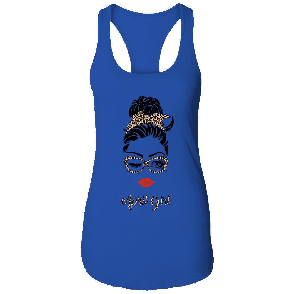 April Girl Woman Lips Eyes Lady Leopard Birthday Gift-T-Shirt & Tank Top-Women's Ideal Racerback Tank-Royal
