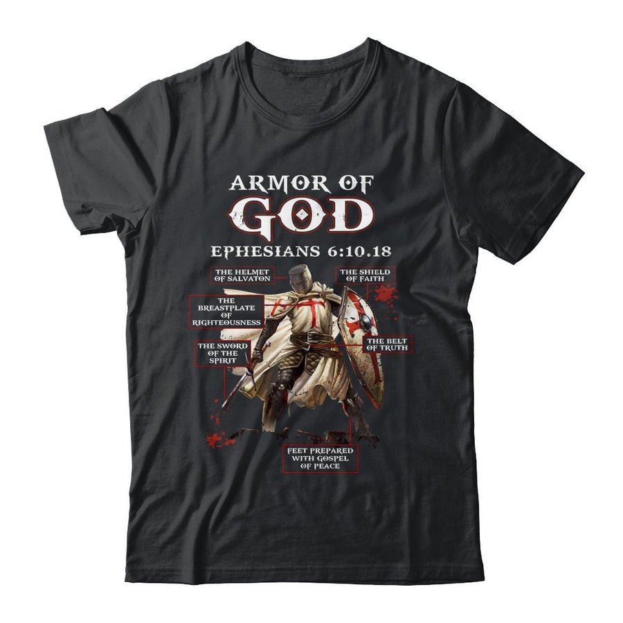 Armor Of God Knight Templar For Men-T-Shirt & Hoodie-Classic T-Shirt-Black