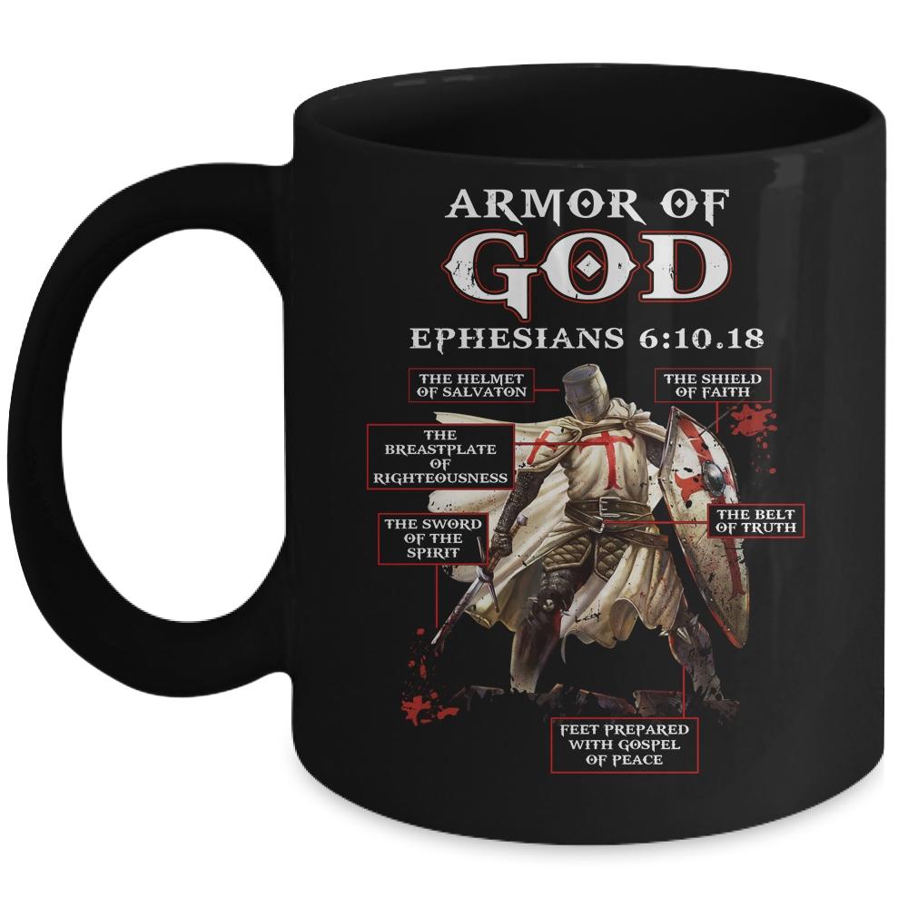 Armor Of God Knight Templar For Men Mug-Coffee Mug-Mug-Black