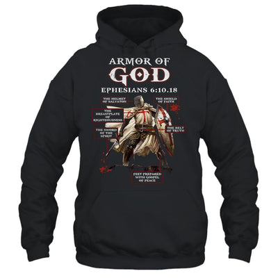 Armor Of God Knight Templar For Men-T-Shirt & Hoodie-Pullover Hoodie-Black