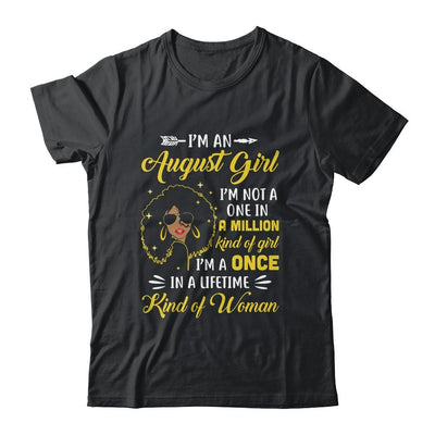 August Birthday Gifts I'm A Queen Black Women Girl-T-Shirt & Tank Top-Classic T-Shirt-Black