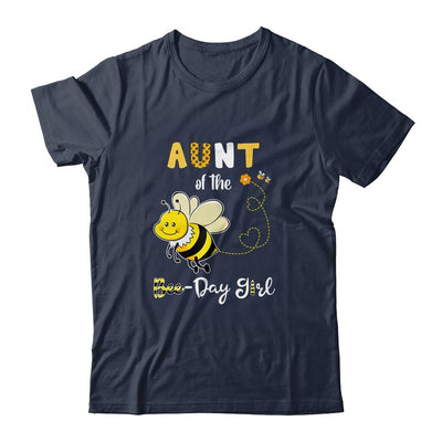 Aunt Of The Bee Birthday Girl Family Matching-T-Shirt & Hoodie-Classic T-Shirt-Navy