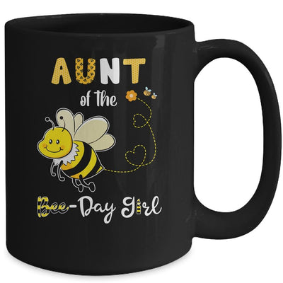 Aunt Of The Bee Birthday Girl Family Matching Mug-Coffee Mug-