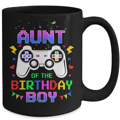 Aunt Of The Birthday Boy Video Gamer Mug-Coffee Mug-