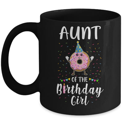 Aunt Of The Birthday Girl Donut Cute Gift Mug-Coffee Mug-Mug-Black