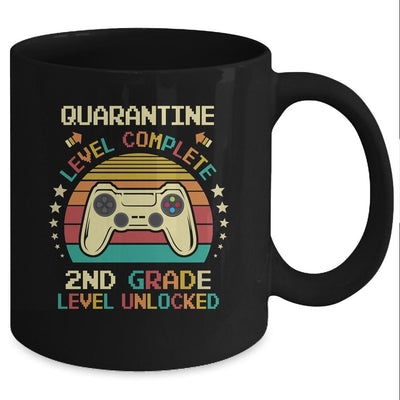 Back To School 2020 Quarantine 2nd Grade Gamer Retro Gaming Mug-Coffee Mug-Mug-Black