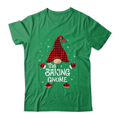 Baking Gnome Buffalo Plaid Matching Christmas Pajama Gift-T-Shirt & Sweatshirt-Classic T-Shirt-Irish Green