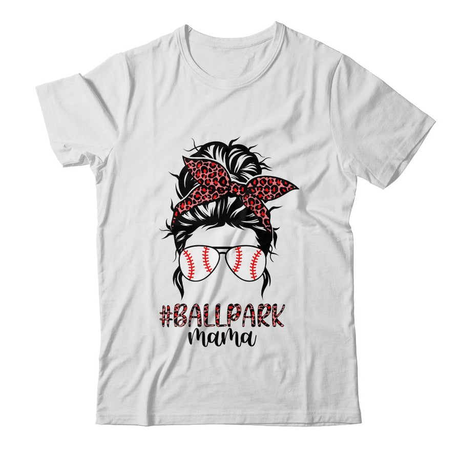 Ballpark Mama Baseball Softball Mothers Day-T-Shirt & Tank Top-Classic T-Shirt-White