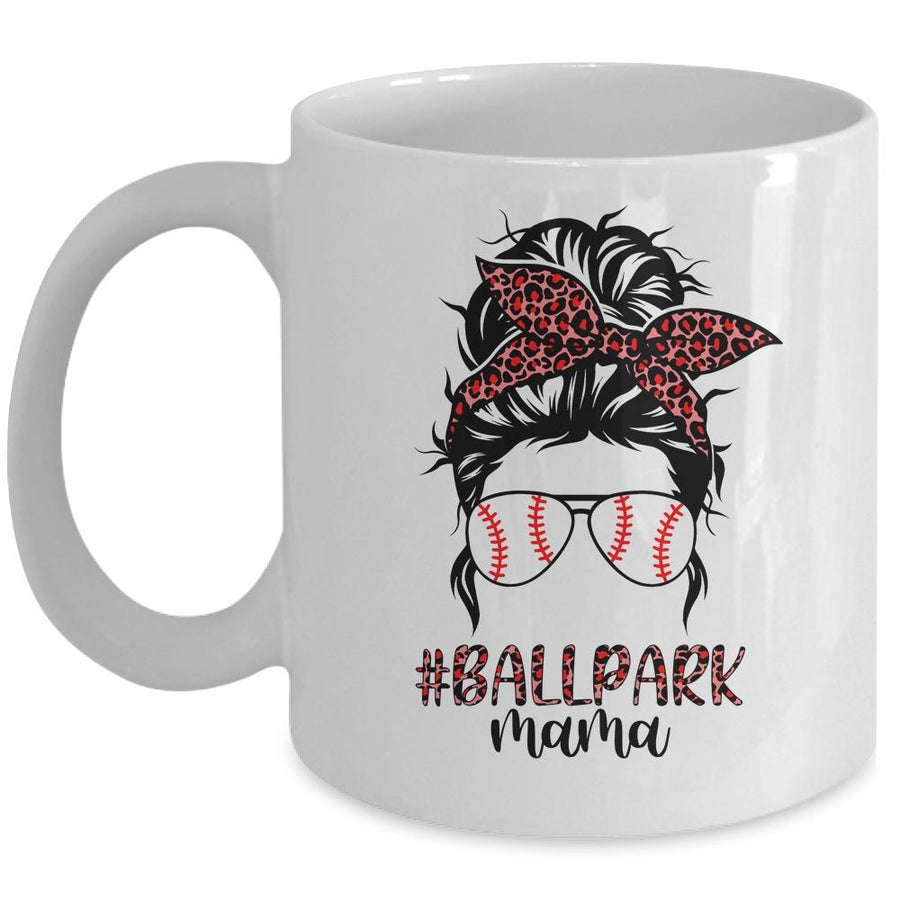 Ballpark Mama Baseball Softball Mothers Day Mug-Coffee Mug-Mug-White