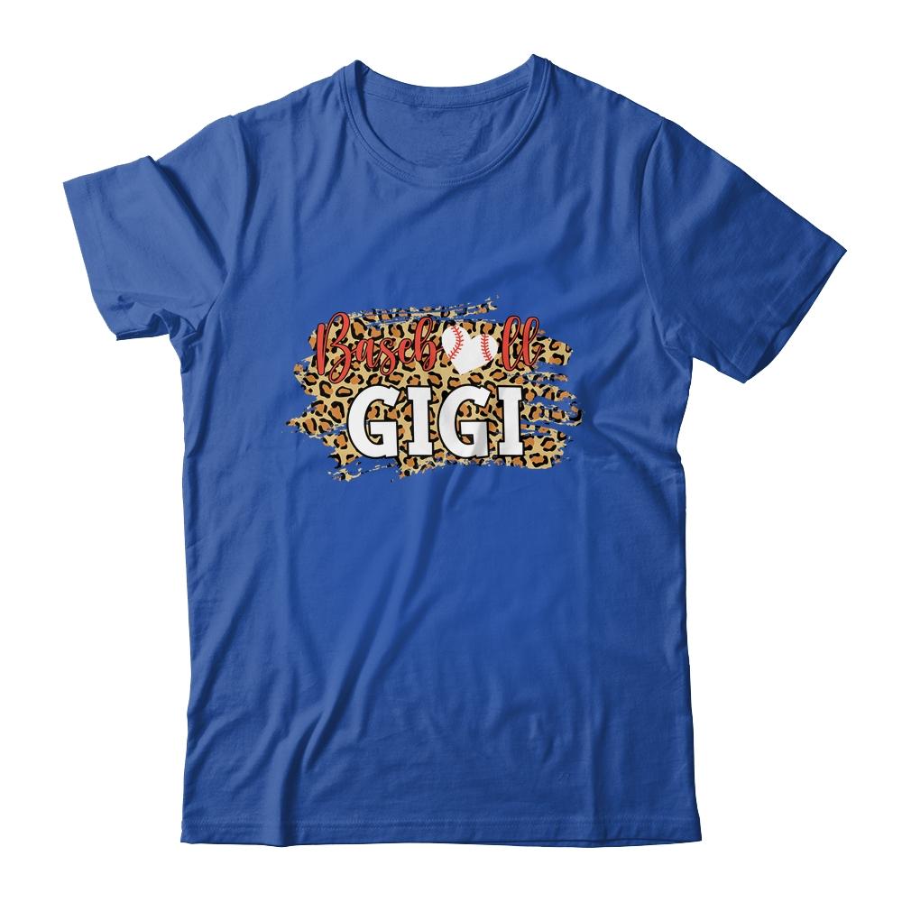 Baseball Gigi Leopard Funny Softball Mother's Day-T-Shirt & Tank Top-Classic T-Shirt-Royal