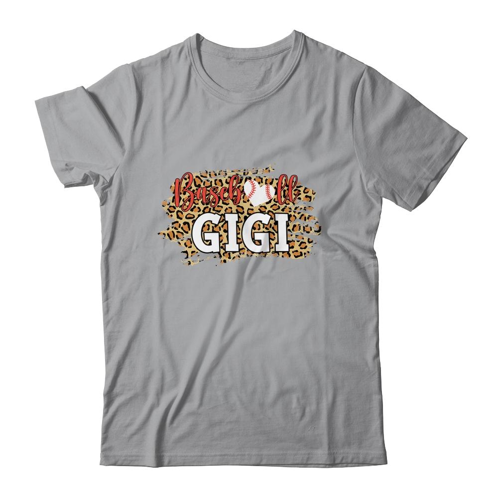 Baseball Gigi Leopard Funny Softball Mother's Day-T-Shirt & Tank Top-Classic T-Shirt-Sport Grey