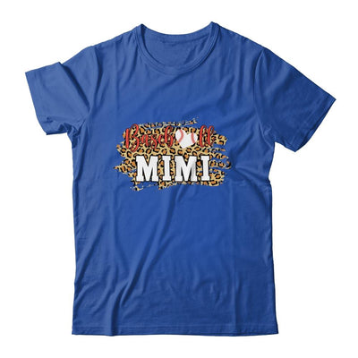 Baseball Mimi Leopard Funny Softball Mother's Day-T-Shirt & Tank Top-Classic T-Shirt-Royal