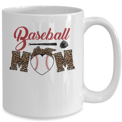 Baseball Mom Leopard Funny Softball Mom Mother's Day Mug-Coffee Mug-