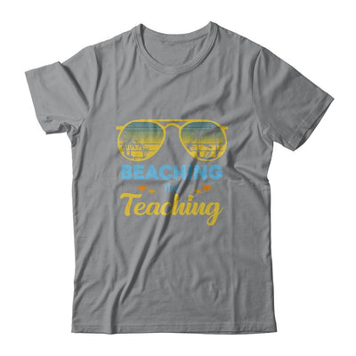 Beaching Not Teaching Funny Teacher Summer Vacation Gift-T-Shirt & Tank Top-Classic T-Shirt-Sport Grey