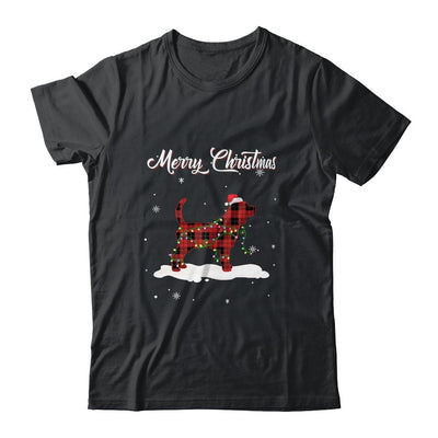 Beagle Christmas Red Plaid Dog Lover Pajama Family Gift-T-Shirt & Sweatshirt-Classic T-Shirt-Black