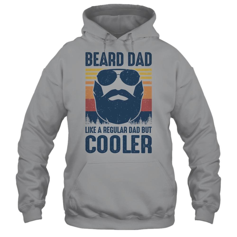 Beard Dad Like A Regular Dad But Cooler-T-Shirt & Hoodie-Pullover Hoodie-Sport Grey