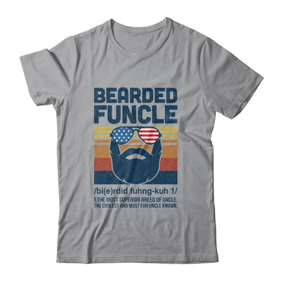 Bearded Funcle Funny Vintage Retro Gift-T-Shirt & Hoodie-Classic T-Shirt-Sport Grey
