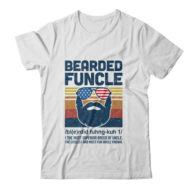 Bearded Funcle Funny Vintage Retro Gift-T-Shirt & Hoodie-Classic T-Shirt-White