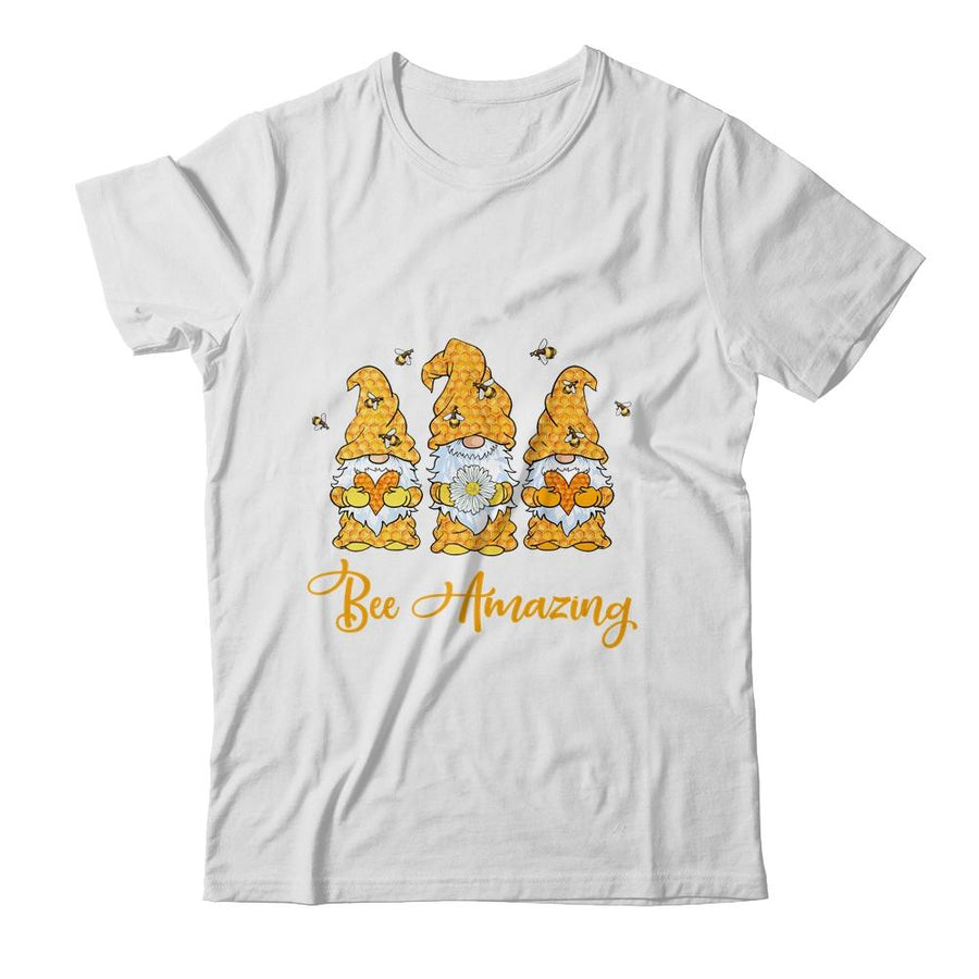 Bee Amazing Bees Gnomes Mothers Day For Teachers Mom-T-Shirt & Hoodie-Classic T-Shirt-White
