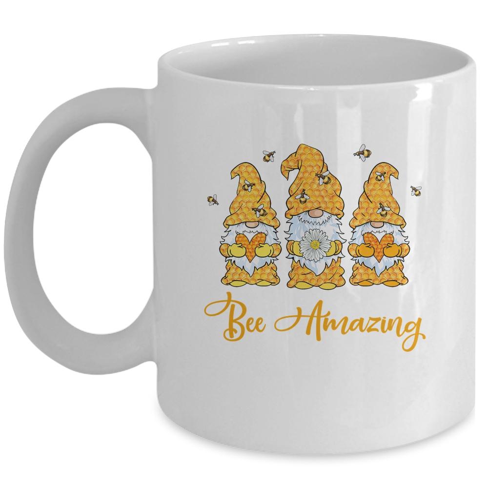Bee Amazing Bees Gnomes Mothers Day For Teachers Mom Mug-Coffee Mug-Mug-White