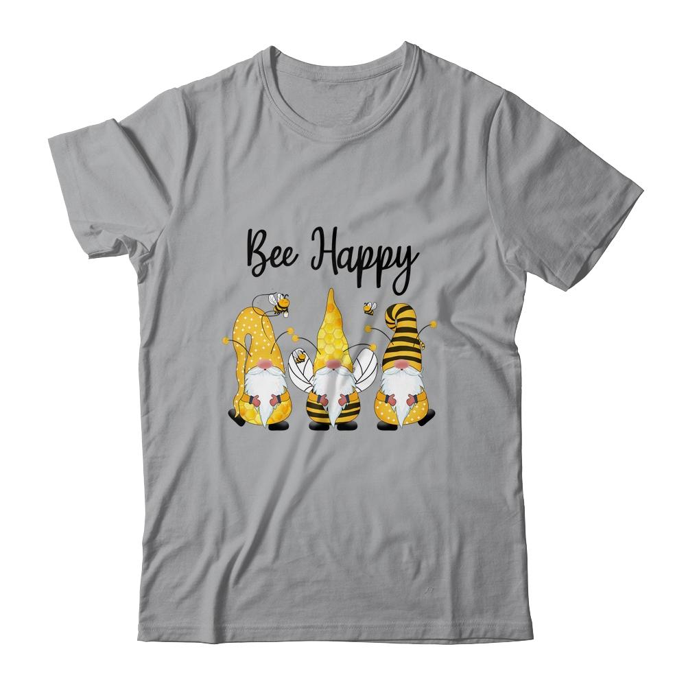 Bee Happy Gnomes Cute-T-Shirt & Tank Top-Classic T-Shirt-Sport Grey