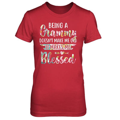 Being A Grammy Doesn't Make Me Old It Makes Me Blessed-T-Shirt & Hoodie-Women's T-Shirt-Red
