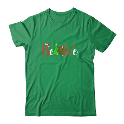 Believe Bigfoot Sasquatch In Mask Christmas Quarantine Gift-T-Shirt & Sweatshirt-Classic T-Shirt-Irish Green