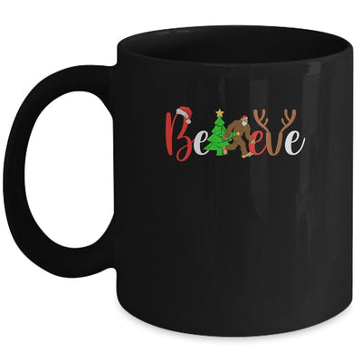 Believe Bigfoot Sasquatch In Mask Christmas Quarantine Gift Mug-Coffee Mug-Mug-Black