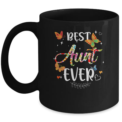 Best Aunt Ever Colored Patterns Mother's Day Aunt Birthday Mug-Coffee Mug-Mug-Black