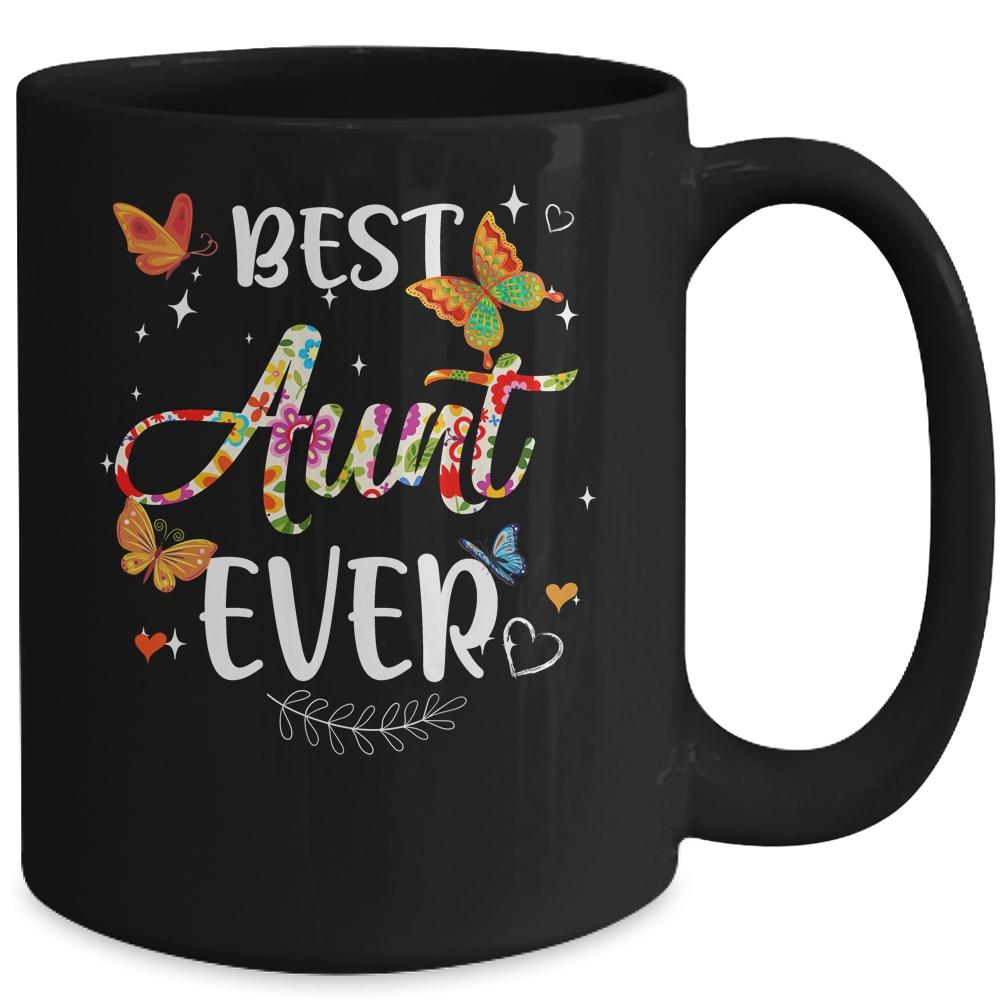Best Aunt Ever Colored Patterns Mother's Day Aunt Birthday Mug-Coffee Mug-