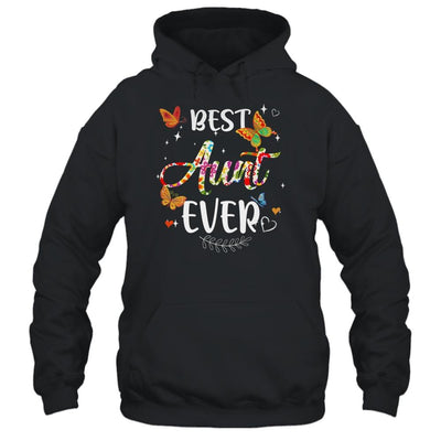 Best Aunt Ever Colored Patterns Mother's Day Aunt Birthday-T-Shirt & Tank Top-Pullover Hoodie-Black
