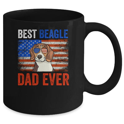 Best Beagle Dad Ever American Flag Fathers Day Mug-Coffee Mug-