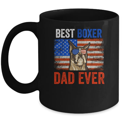Best Boxer Dad Ever American Flag Fathers Day Mug-Coffee Mug-Mug-Black