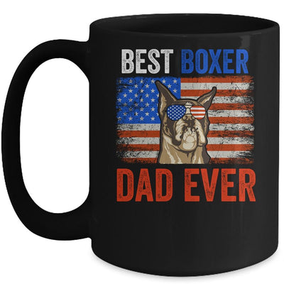 Best Boxer Dad Ever American Flag Fathers Day Mug-Coffee Mug-Mug-Black