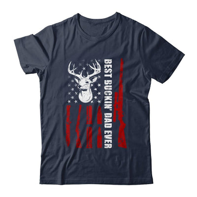 Best Buckin' Dad Ever Deer Hunting Dad Fathers Day-T-Shirt & Hoodie-Classic T-Shirt-Navy