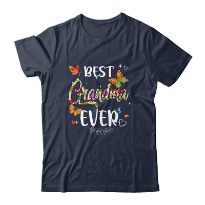 Best Grandma Ever Colored Patterns Mother's Day Aunt Birthday-T-Shirt & Tank Top-Classic T-Shirt-Navy