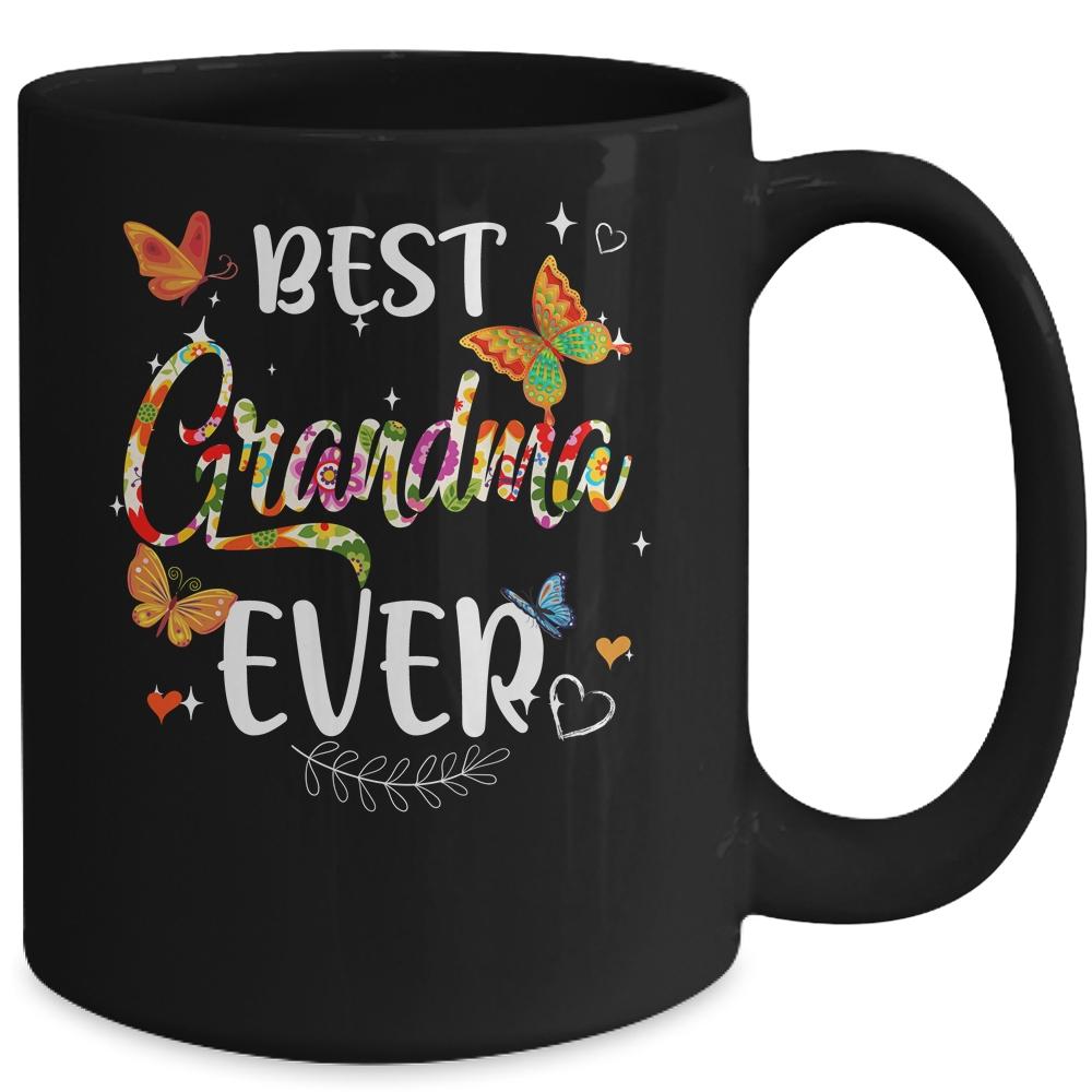 Best Grandma Ever Colored Patterns Mother's Day Aunt Birthday Mug-Coffee Mug-