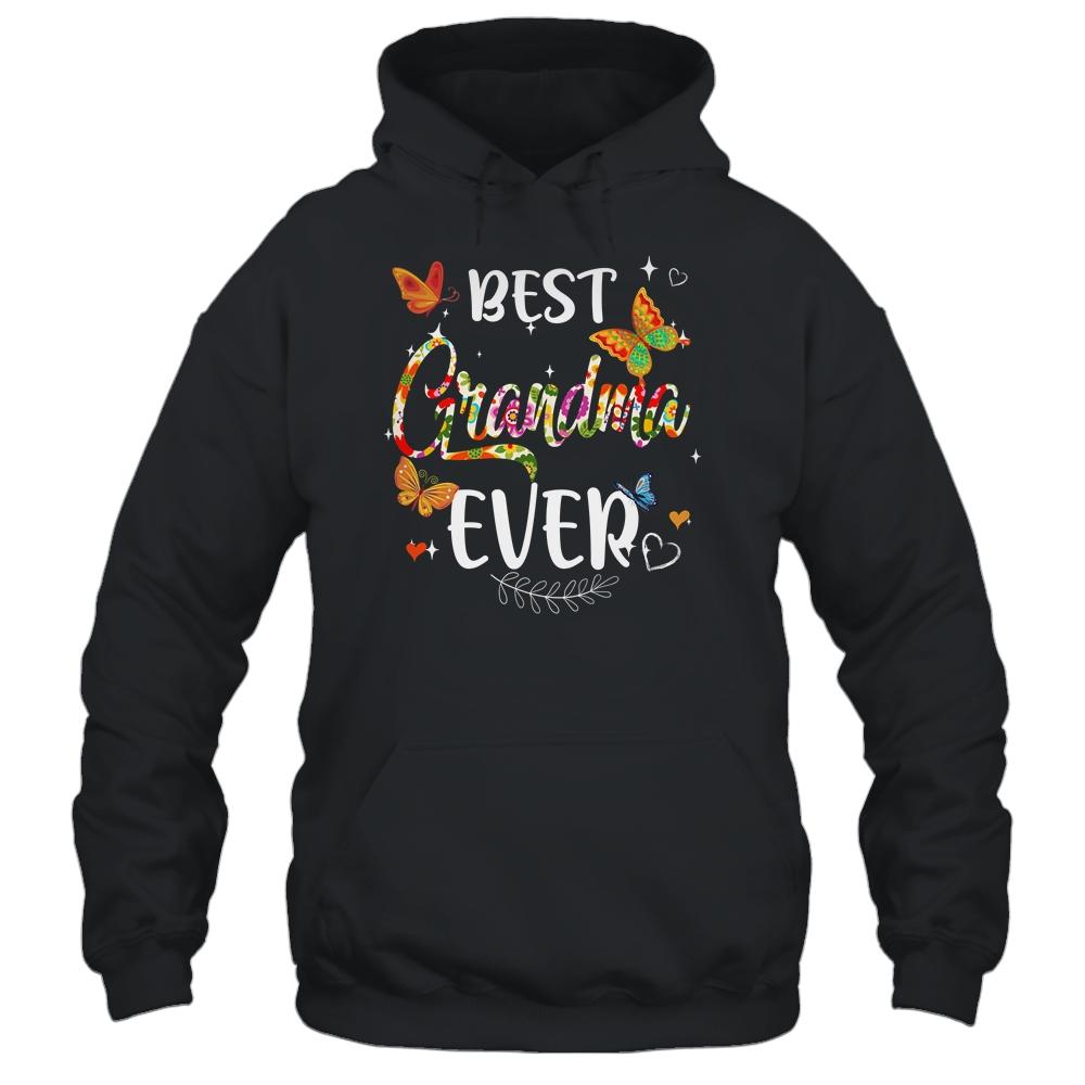Best Grandma Ever Colored Patterns Mother's Day Aunt Birthday-T-Shirt & Tank Top-Pullover Hoodie-Black